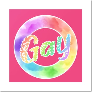 Candy-Toned Gay Watercolour Posters and Art